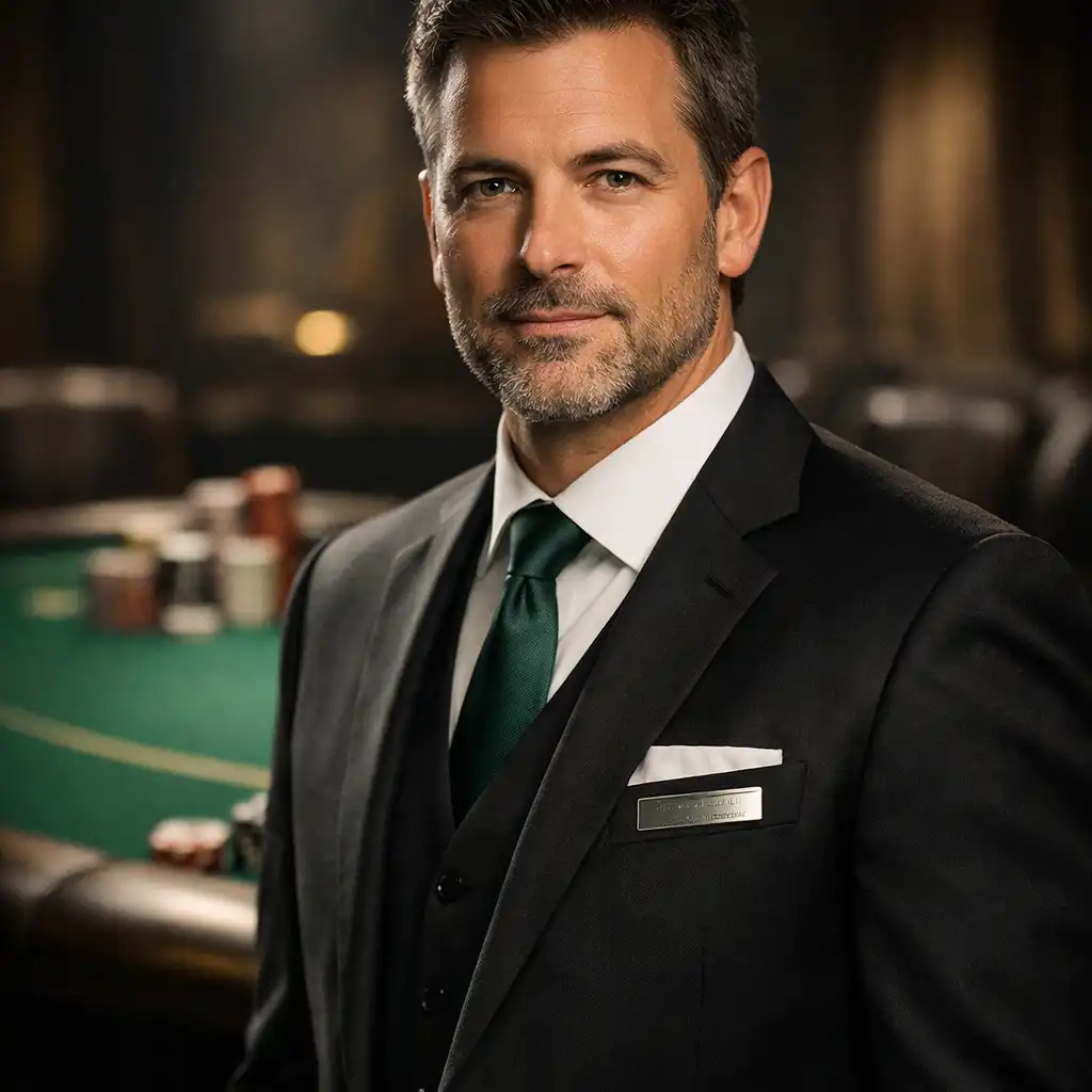 Portrait of Card Room Manager David Chen